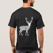 T-shirt chasse au gibier à plumes de cerf de chevreuil cha (Dos)