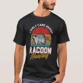 T-shirt Chasse au piège pour hommes Retro Chasseur de coon (Devant)
