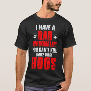 T-shirt Chasse au porc papa Chasseur papa Personnalité Vou