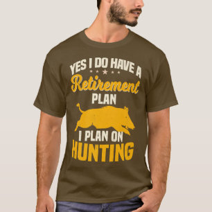 T-shirt Chasse au porc Retraité Chasseur de porc sauvage C