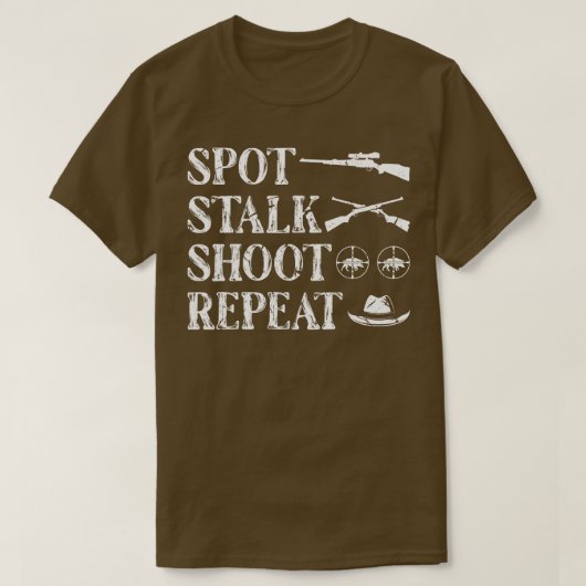 T-shirt Chasse au porc Stalk Boar Hunter (Design devant)