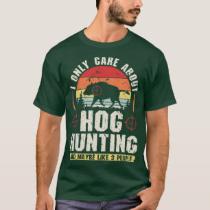 T-shirt Chasse au sanglier Chasse Vintage au porc