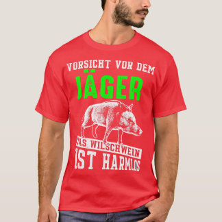T-shirt Chasse au sanglier Méfiez-vous du chasseur