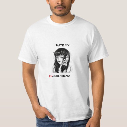 T-shirt Chasse au trésor pour ex petite amie (Devant)