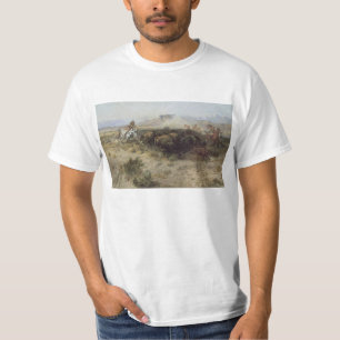 T-shirt Chasse aux bisons n° 26 par CM Russell, Indiens d'