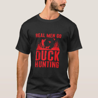 T-shirt Chasse aux bow Les vrais hommes vont Chasse au can