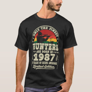 T-shirt Chasse aux cerfs de 36 ans Vintage 1987 36e
