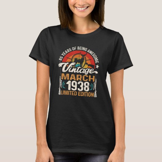 T-shirt Chasse aux cerfs de 85 ans Mars 1938 85e B (Devant)