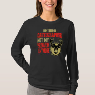 T-shirt Chasse aux cerfs du cartographe à la retraite