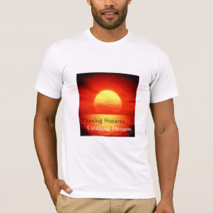 T-shirt Chasse Aux Couchers De Soleil, Attrape Des Rêves