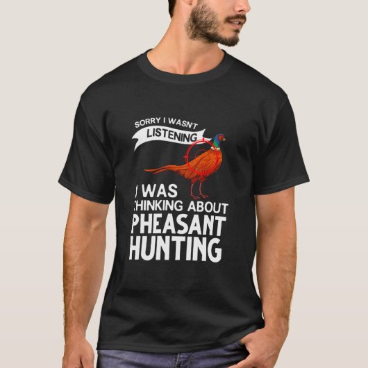 T-shirt Chasse aux faisans Chasse aux oiseaux  (Devant)