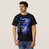 T-shirt Chasse aux fantômes Chat (Devant entier)