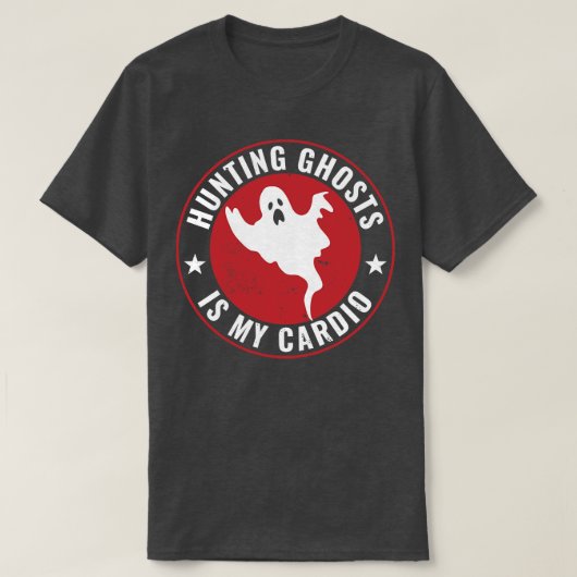 T-shirt Chasse aux fantômes est mon chercheur de studio am (Design devant)