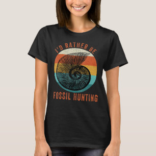 T-shirt Chasse aux fossiles et paléontologue chasseur de f