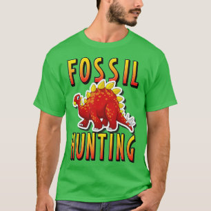 T-shirt Chasse aux fossiles Stegosaurus Dinosaur