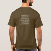 T-shirt Chasse aux GHost no 10 - Arachide (Dos)
