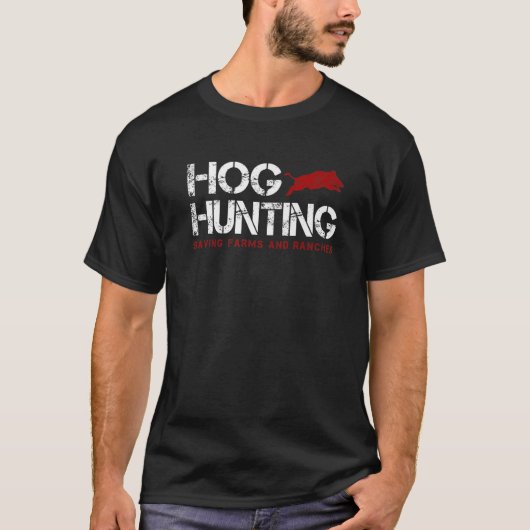 T-shirt Chasse Aux Grognes Des Hommes Sauver Les Fermes Et (Devant)