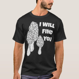 T-shirt Chasse aux Morilles Cueillette de Champignons Myco