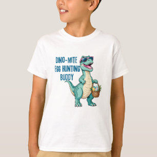 T-shirt Chasse aux oeufs de Dino-Mite Buddy Enfant de Pâqu