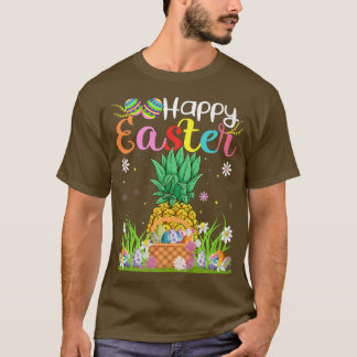 T-shirt Chasse aux oeufs de lapin d'ananas drôle Ananas Jo