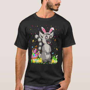 T-shirt Chasse aux oeufs de lapin de Lémur de Pâques diman