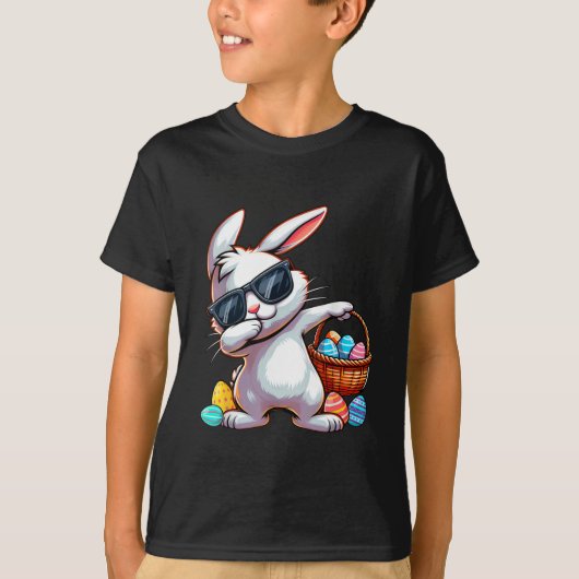 T-shirt Chasse aux oeufs de lapin de Pâques (Devant)