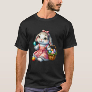 T-shirt Chasse aux œufs de lapin de Pâques Mignon dimanche
