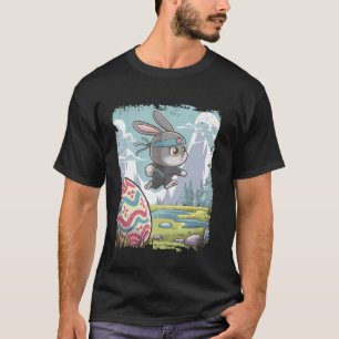 T-shirt Chasse aux œufs de lapin ninja de Pâques