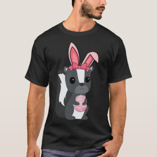 T-shirt Chasse aux Oeufs de Pâques Bunny Ear Skunk Jour de