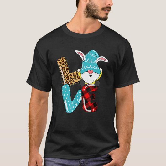 T-shirt Chasse aux oeufs de Pâques Bunny Printemps Gnome C (Devant)