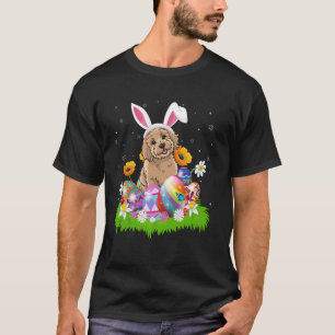 T-shirt Chasse aux œufs de Pâques Chien Cockapoo Oreille d