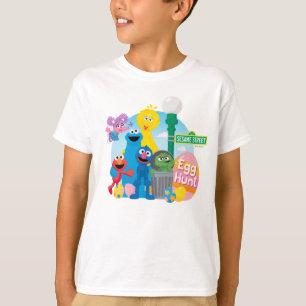 T-shirt Chasse aux oeufs de Pâques de la rue Sésame