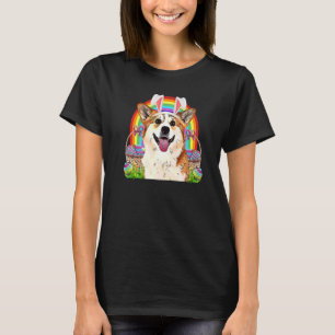 T-shirt Chasse aux œufs de Pâques de lapin de chien Corgi