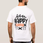 T-shirt Chasse aux oeufs de Pâques - Drôle Pâques (Dos)