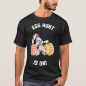 T-shirt Chasse Aux Oeufs De Pâques Est Sur Dabbing Bunny C (Devant)