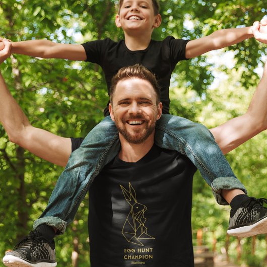 T-shirt Chasse aux oeufs de Pâques Personnalisée Minimalis