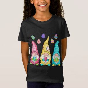 T-Shirt Chasse Aux Oeufs Gnomes De Pâques - Mignons Gnomes