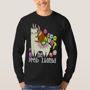 T-shirt Chasse Aux Oeufs Pas De Prob Llama Bunny Parking R