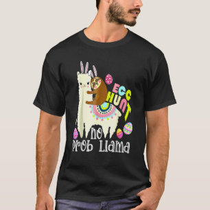 T-shirt Chasse Aux Oeufs Pas De Prob Llama Bunny Parking R