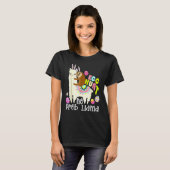 T-shirt Chasse Aux Oeufs Pas De Prob Llama Bunny Parking R (Devant entier)