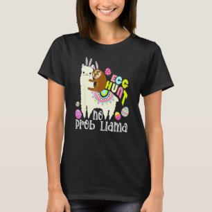 T-shirt Chasse aux œufs sans prob Lama Lapin Paresseux mon
