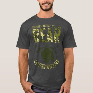 T-shirt Chasse Avec Papa Bear Chasse Tir Sport Hunti