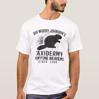 T-shirt Chasse Big Woody Johnson's Taxidermy Stuff Bea