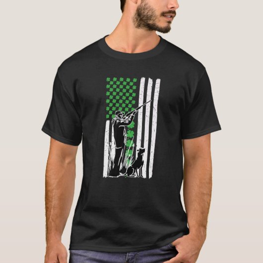T-shirt Chasse Canard Avec Jour de la Saint Patrick D'Arme (Devant)