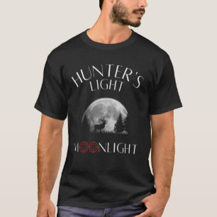 T-shirt Chasse chasse feu lune cerf rouge carabine