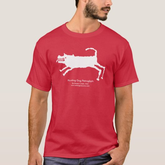 T-shirt Chasse Chien Petroglyph (Devant)