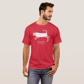 T-shirt Chasse Chien Petroglyph (Devant entier)