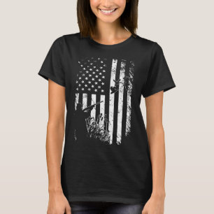 T-shirt Chasse De Canard Drapeau Américain Chasseur De L'U