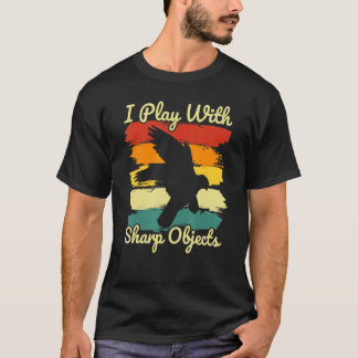 T-shirt Chasse De Falcon Je Joue Avec Des Objets Sharp Pou