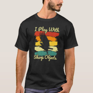 T-shirt Chasse De Falcon Je Joue Avec Des Objets Sharp Pou